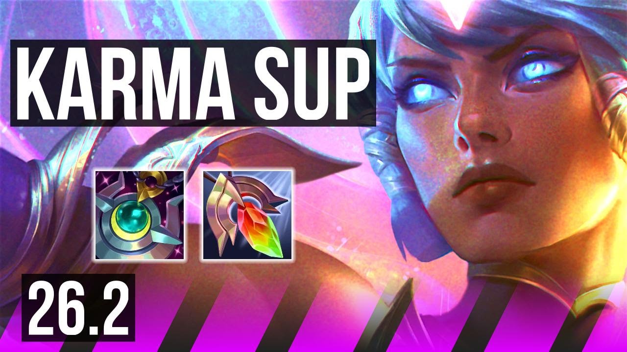 KARMA & Vel'Koz vs THRESH & Caitlyn (SUP) | Perfect KDA: 3/0/15 | KR Master | 26.2