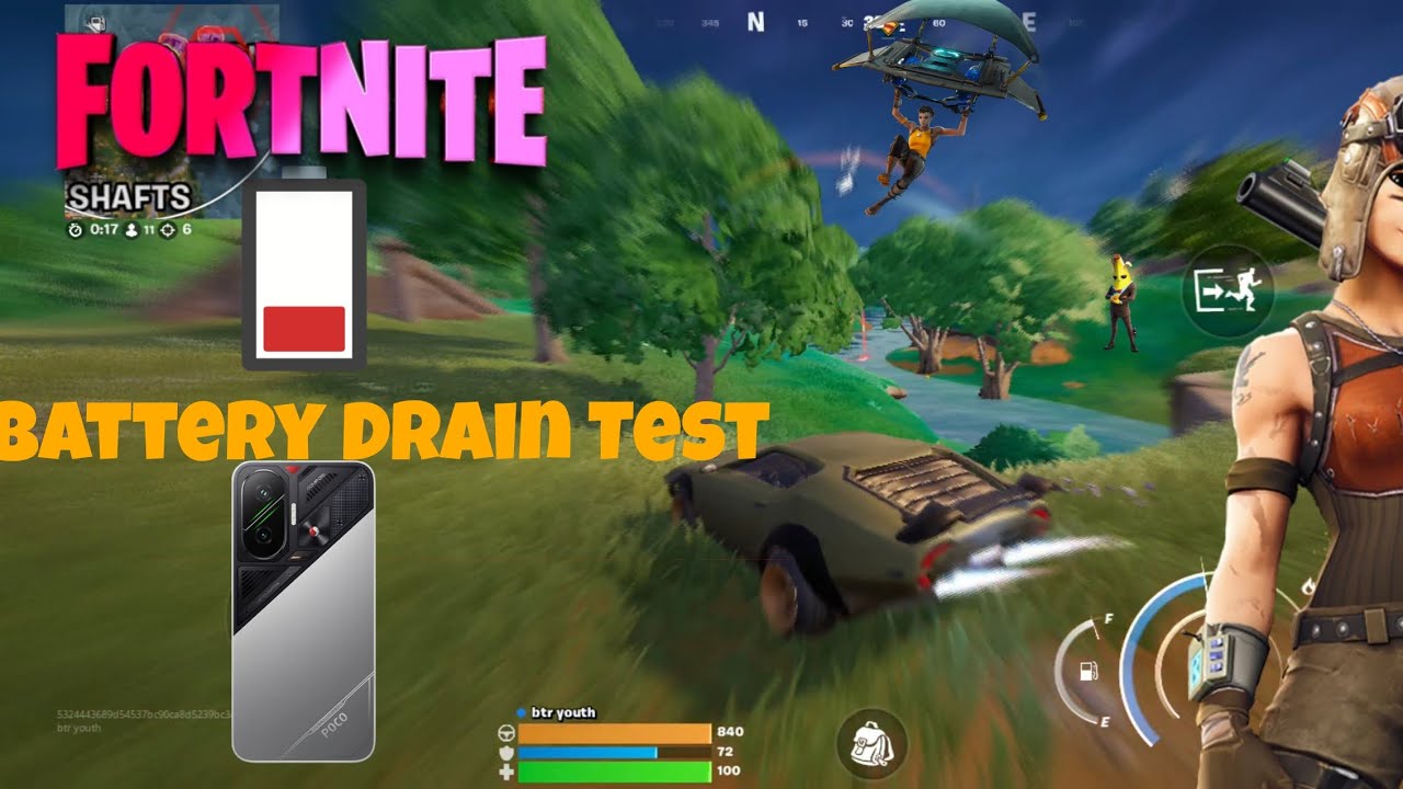 How Fast Does POCO F7 Drain Battery While Gaming? Fortnite Mobile Test!