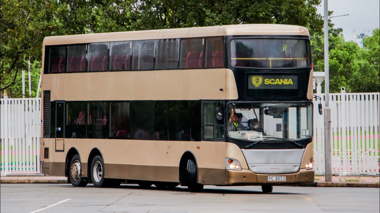 Sunbus Scania K310UD PC2853 gets floored on a private hire