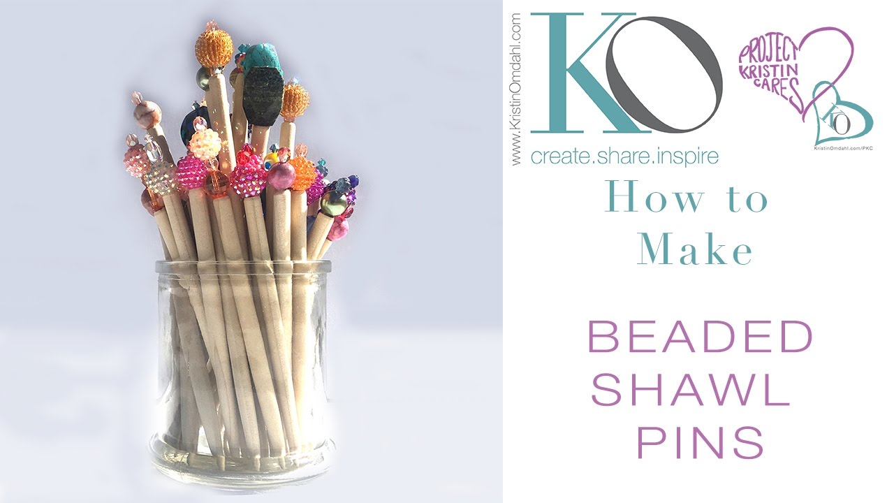 How to Make Beaded Shawl Pins