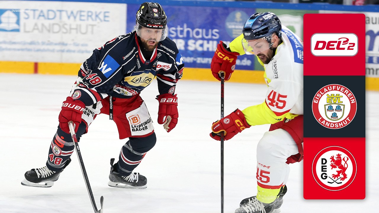 DEL2: EV Landshut vs D&uuml;sseldorfer EG | Highlights