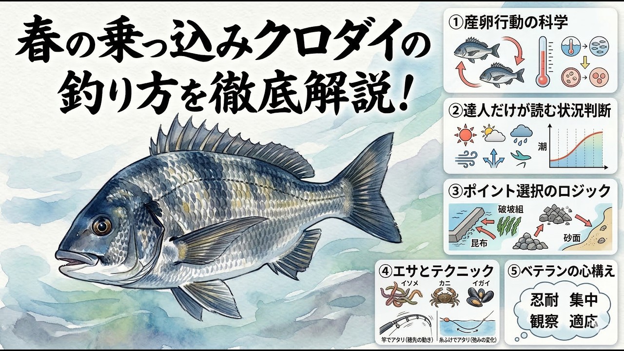 春の乗っ込みクロダイの釣り方を徹底解説！