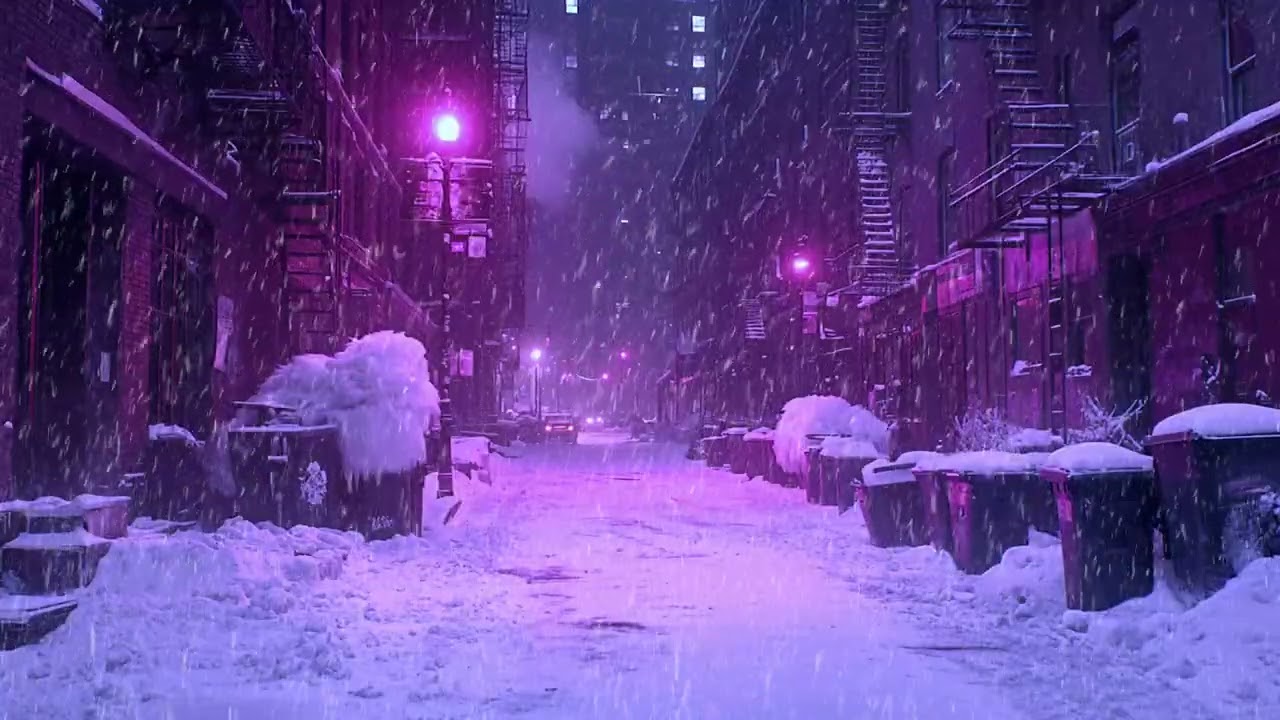A Soft Winter Snow Scene to Help You Relax and Feel Safe in the Silence