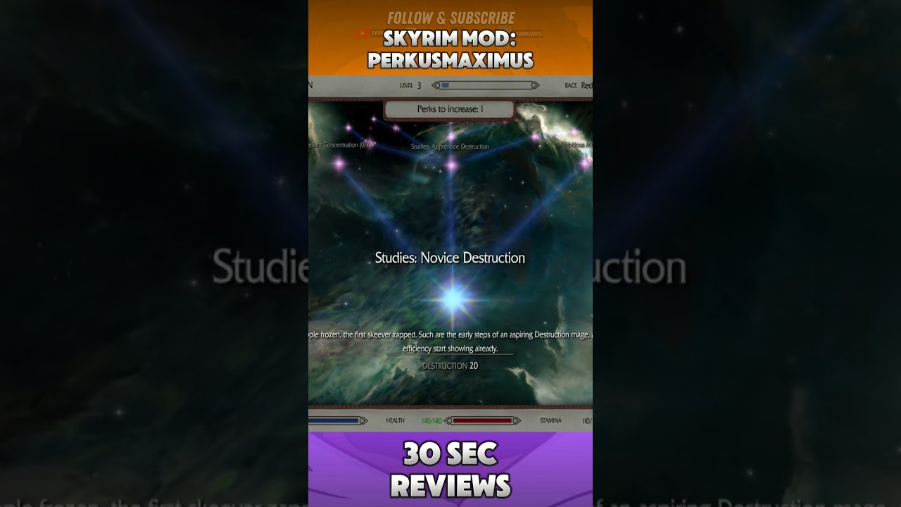 This Skyrim Mod adds more skills and perks to your game! #skyrim #skyrimmods #skyrimse #gamingtips