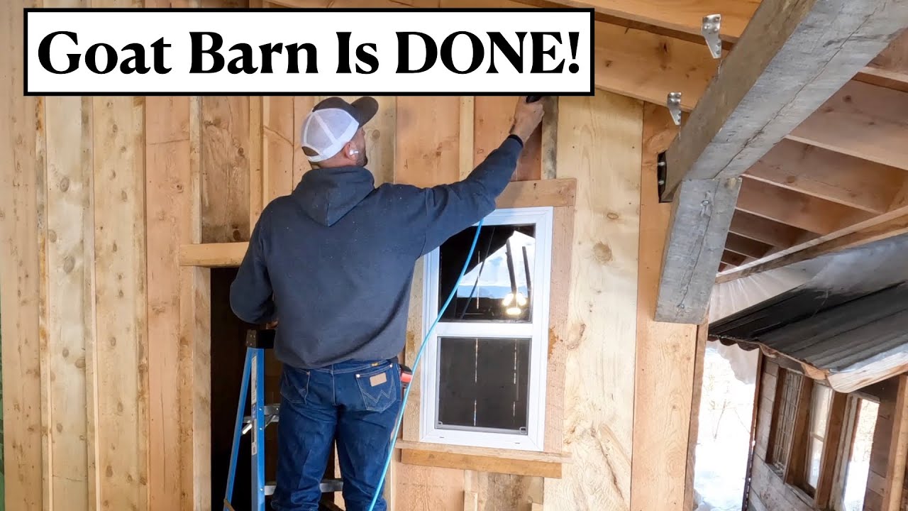 #561 - The New Goat Barn Is DONE!!!