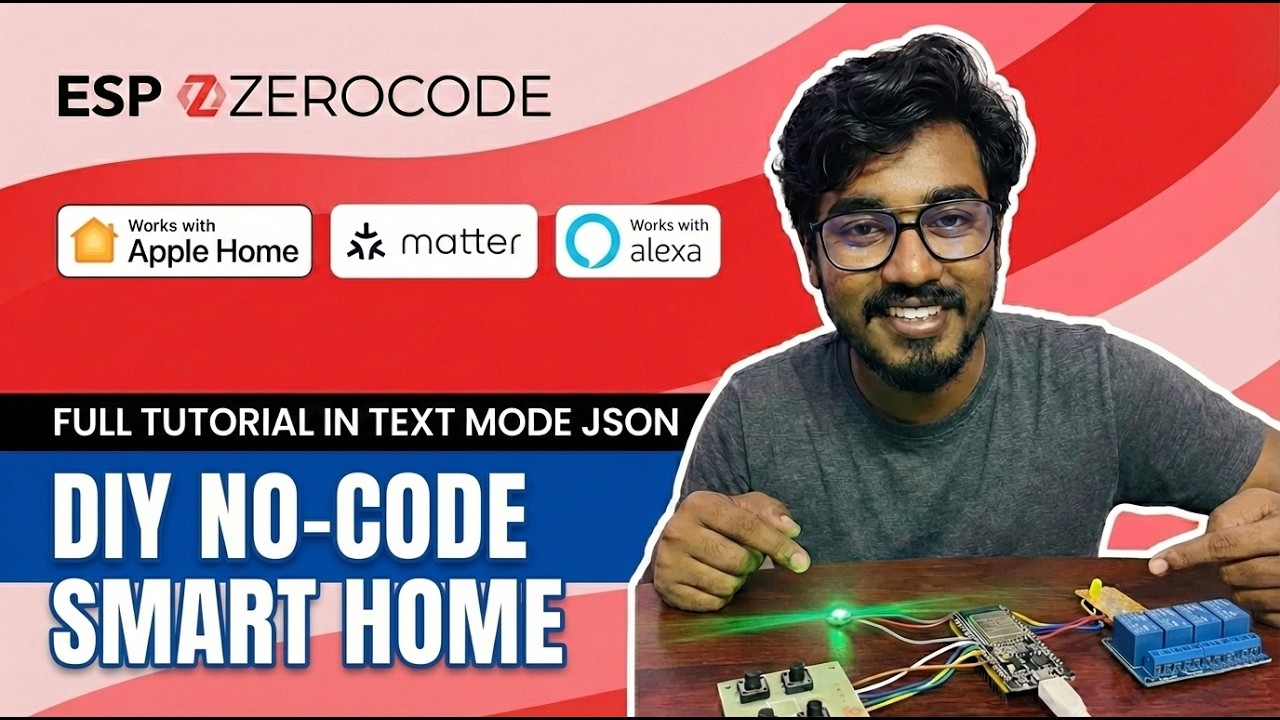 The END of Coding? 😱 Building a Smart Home with ESP Zero Code | Alexa | Siri | ESP32