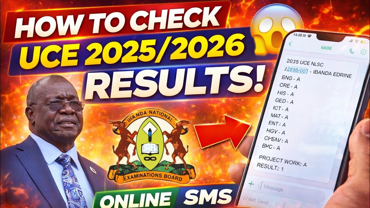 Как проверить результаты экзаменов UCE (по SMS и онлайн) за 2025/2026 учебный год