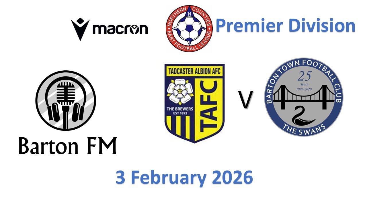 Tadcaster Albion v Barton Town NCEL 3 February 2026