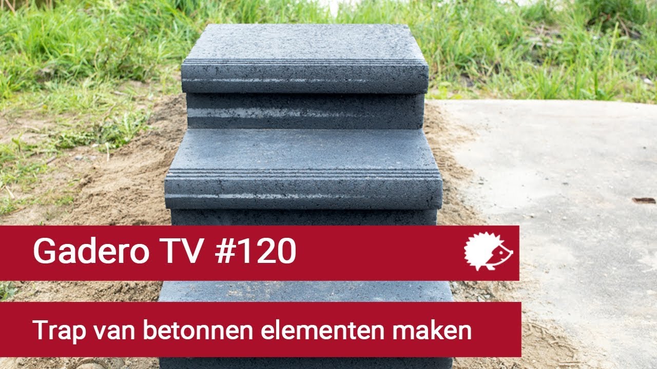 #120 Trap van betonnen elementen plaatsen