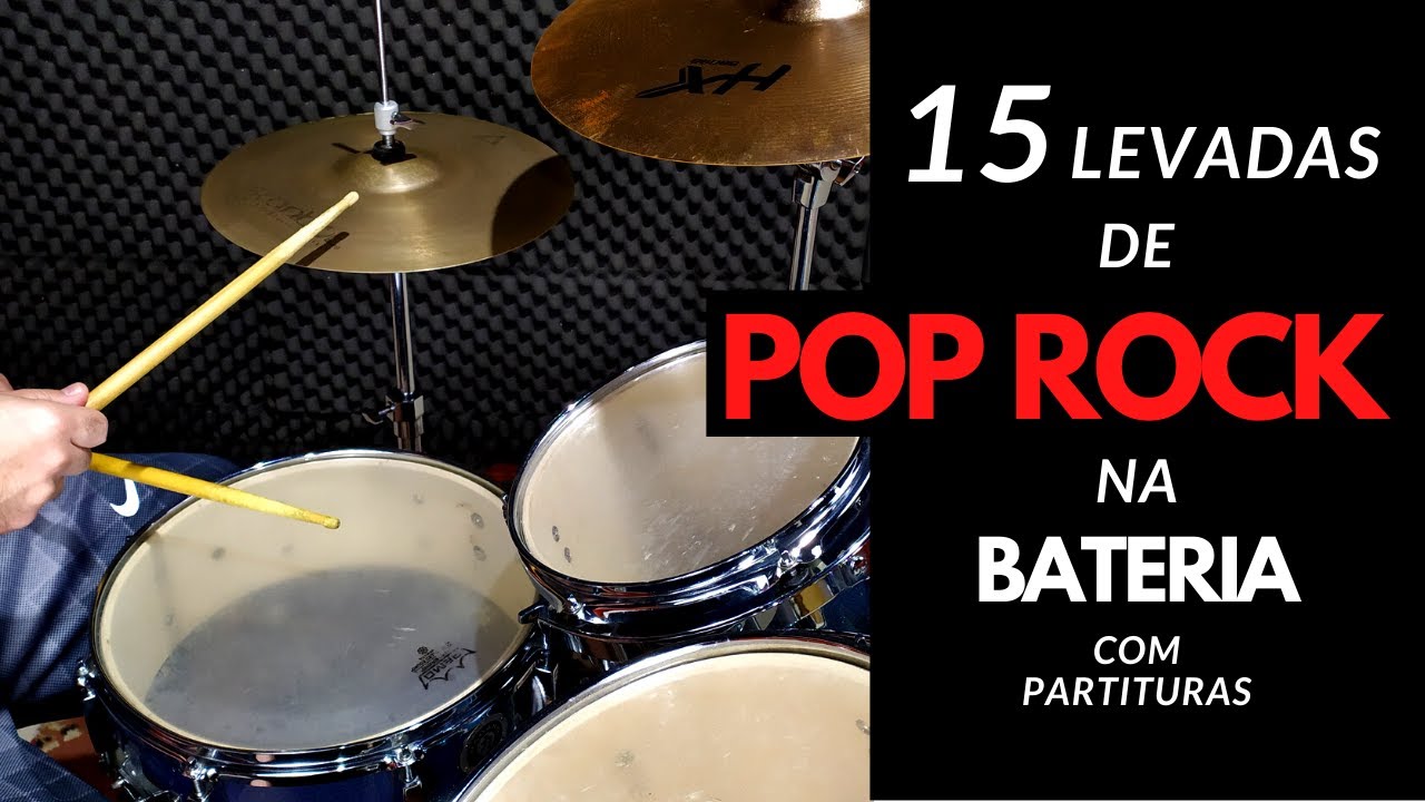 Pop Rock na Bateria (Com Partituras)