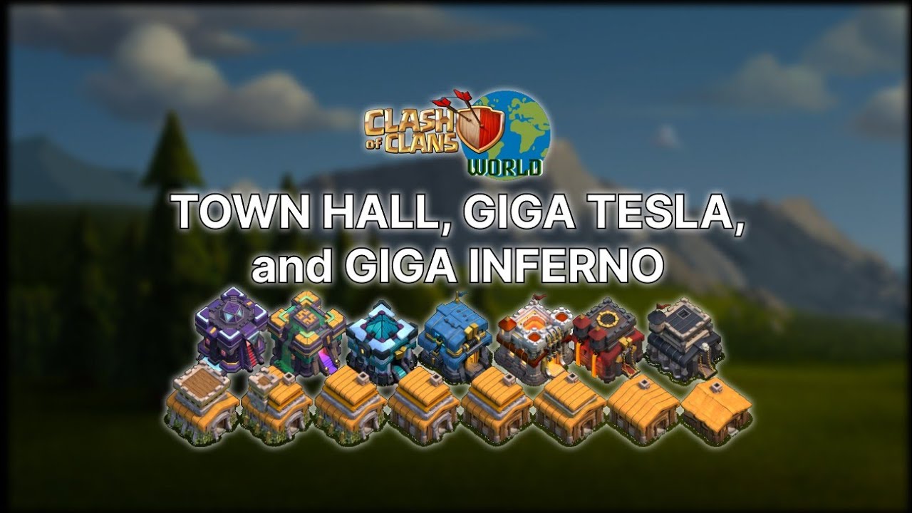 Info! Town Hall, Giga Tesla, and Giga Inferno | #ClashofClans_World