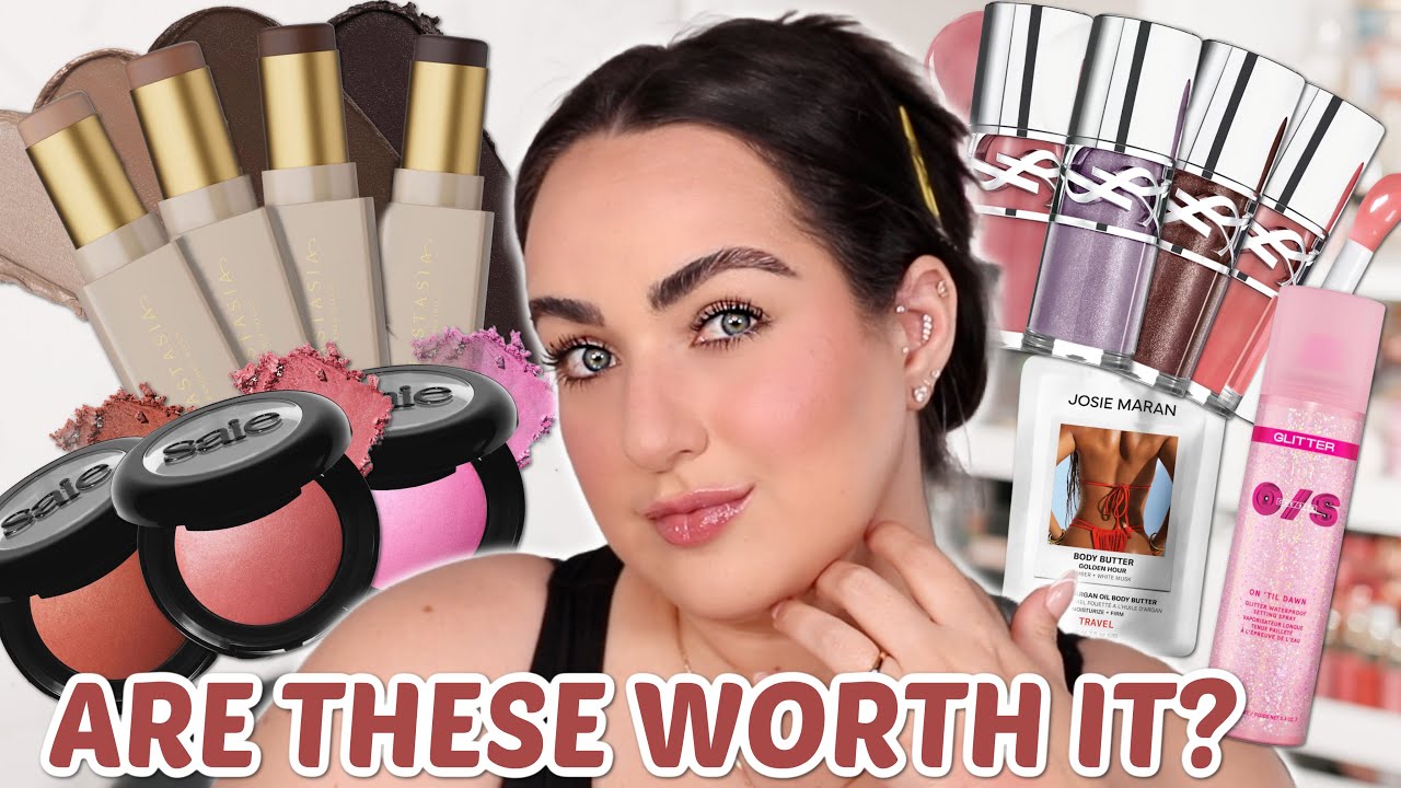 ABH Smooth Blur Contour Stick, Saie Beauty Super Suede Blushes, YSL Plumping Glosses & MORE!