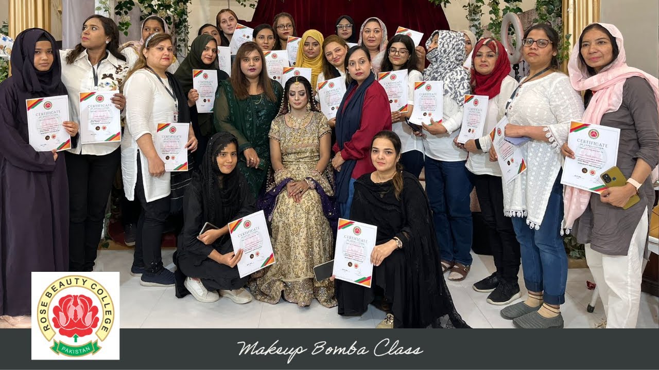 Bomba #makeup Class at Rose Beauty College | Empowering Beauty through Artistry!