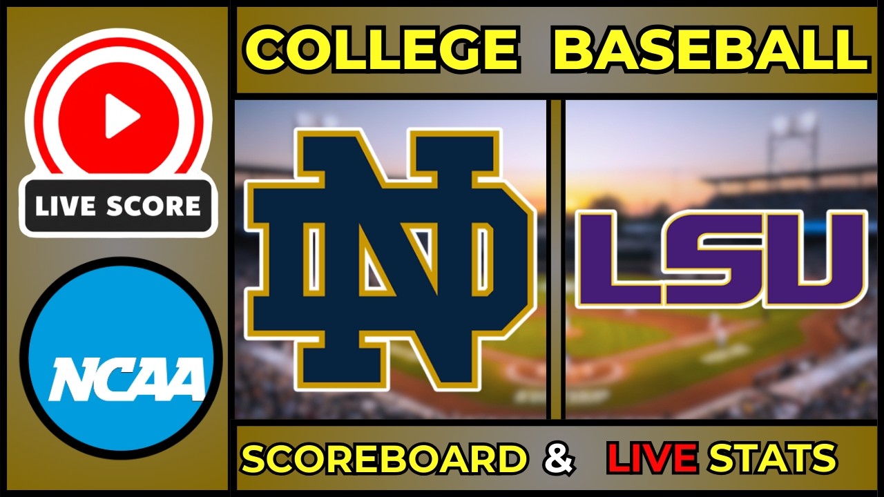 🔴 LIVE: Notre Dame vs LSU Tigers | NCAA College Baseball | Feb 21, 2026 | Globe Life Field