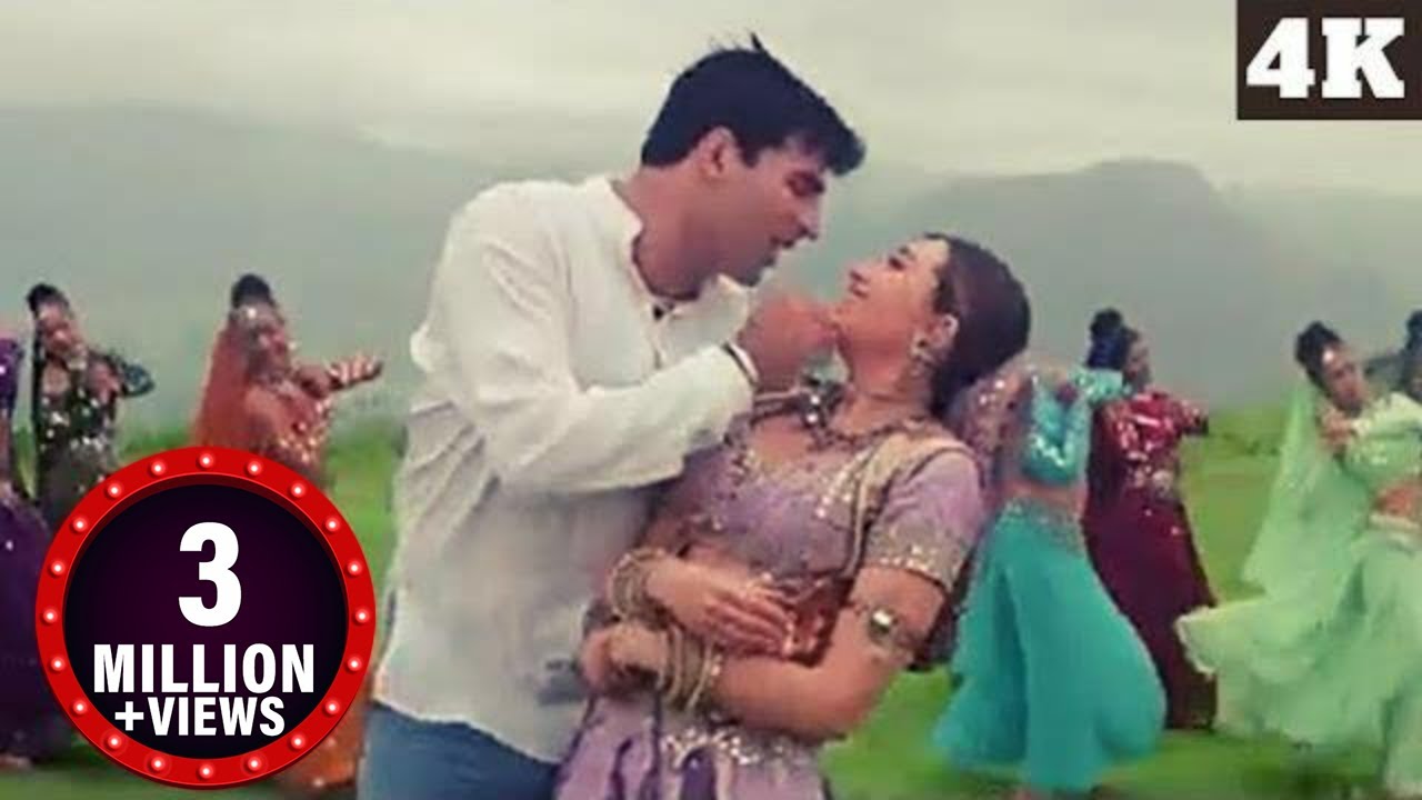 Kasam Se Kasam Se | 4K HD Video | Bollywood 90's Love Song | Akshay, Karisma | Jaanwar Songs