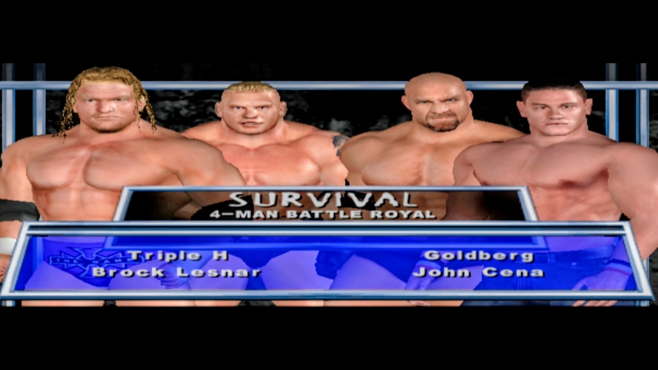 Triple H vs Brock Lesnar vs John Cena vs Goldberg | Ultimate Survival Showdown | Wwe SmackDown HCTP