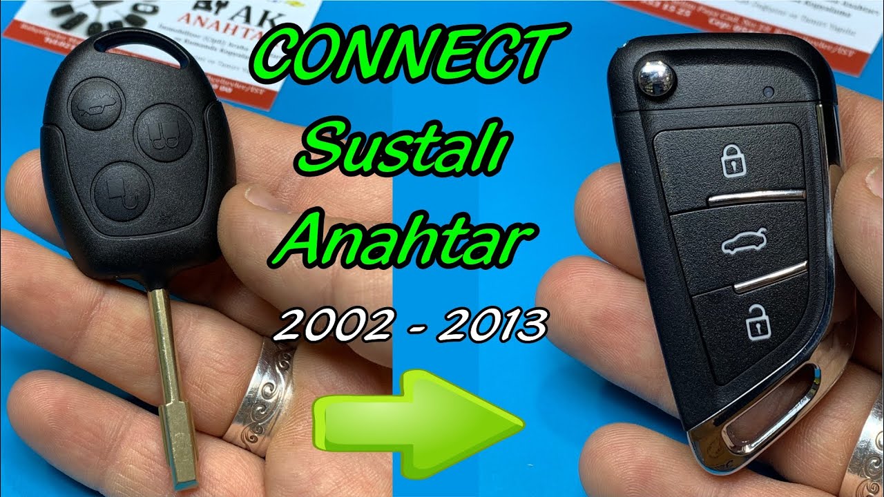 FORD CONNECT SUSTALI  YEDEK ANAHTAR YAPIMI | Çoğaltma Kodlama Kopyalama | AK OTO ANAHTAR