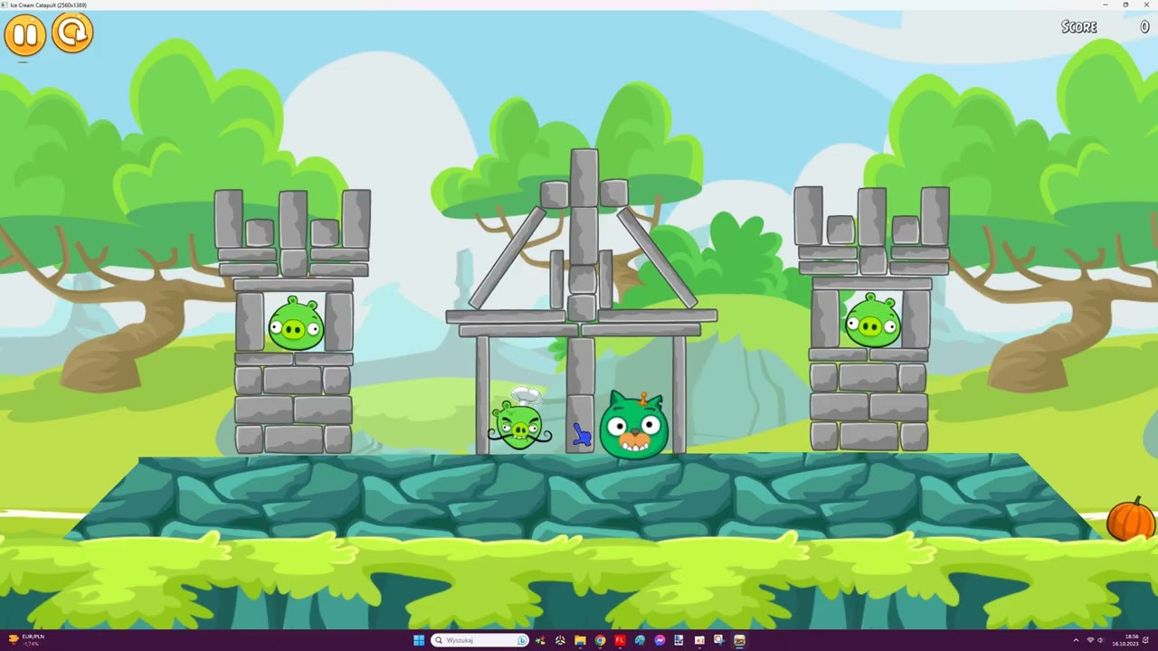 Angry Birds Ice Cream Catapult - walkthrough
