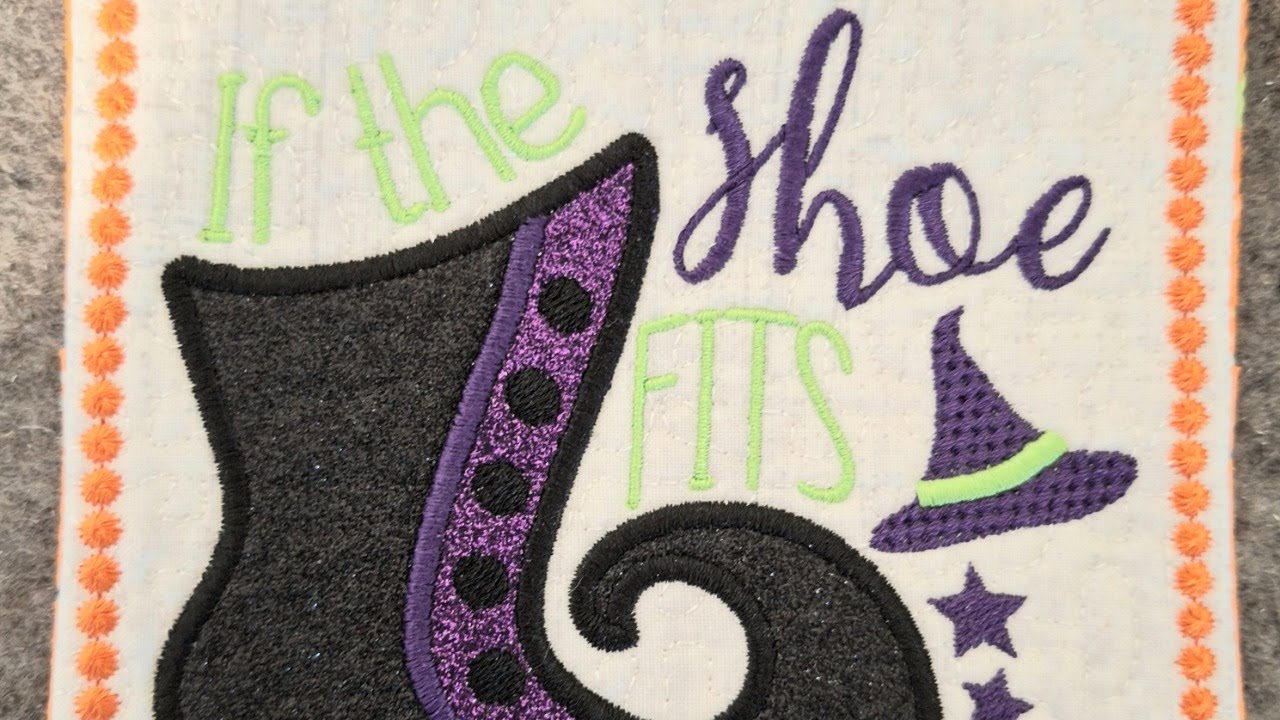 Fun With Embroidery-If the Shoe Fits Mini Quilt October 1, 2025