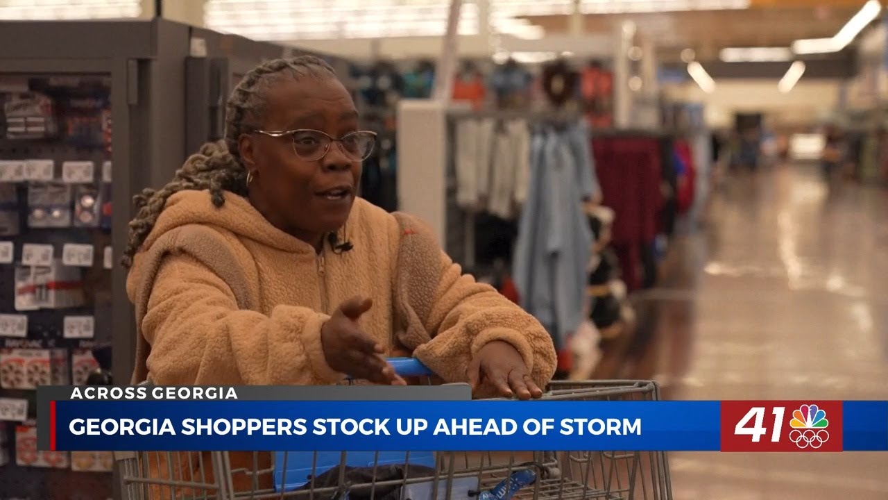 Georgia shoppers stock up on essentials ahead of winter weather