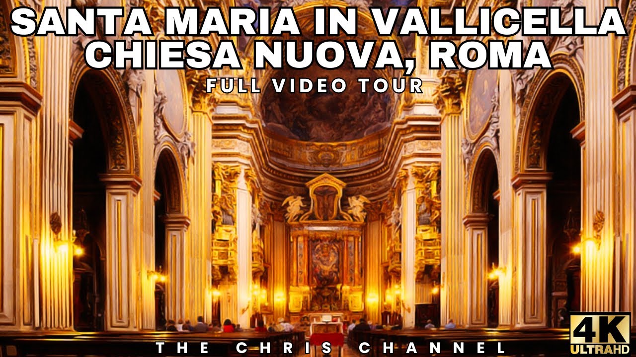 Exploring the beauty of CHIESA NUOVA, ROMA - Santa Maria In Vallicella (4K Ultra HD)