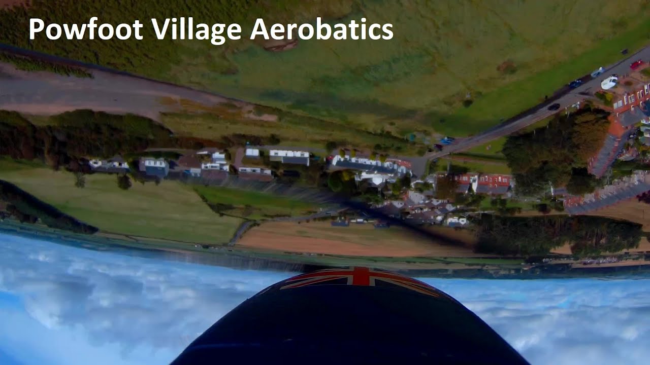 Tundra Aerobatics over Powfoot Village