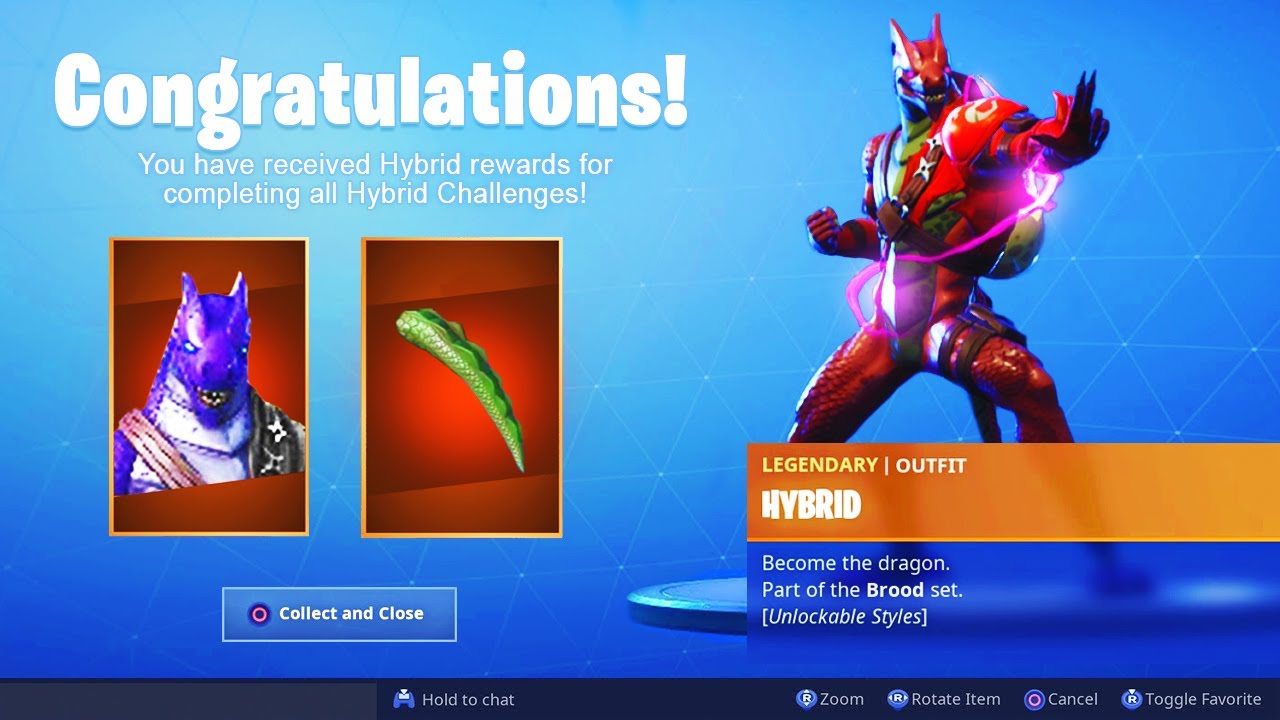 *NEW* Stage 4 MAX HYBRID SKIN UNLOCKED in Fortnite.. (Fully Upgraded Hybrid Final Challenges)