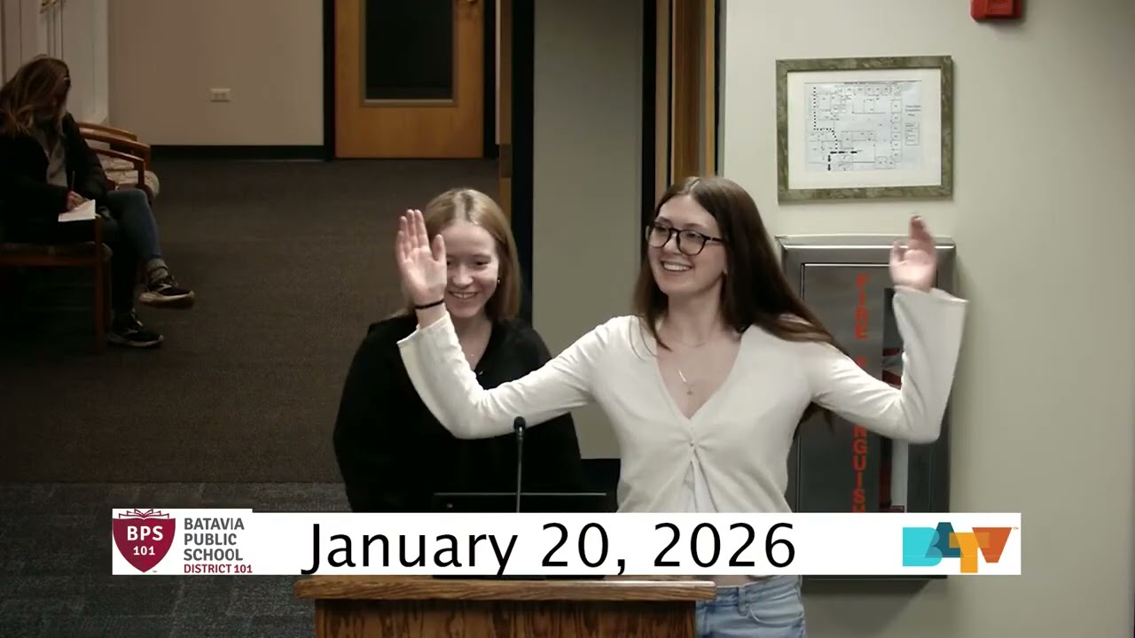 Batavia Public School Board Meeting. January 20, 2026