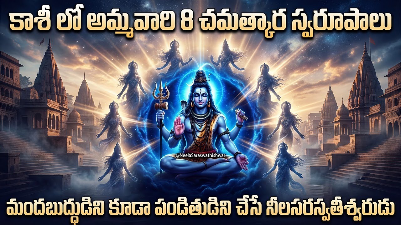 కాశీ లో అమ్మవారి 8 చమత్కార స్వరూపాలు..మందబుద్ధుడిని కూడా పండితుడిని చేసే నీలసరస్వతీశ్వరుడు I Ancient