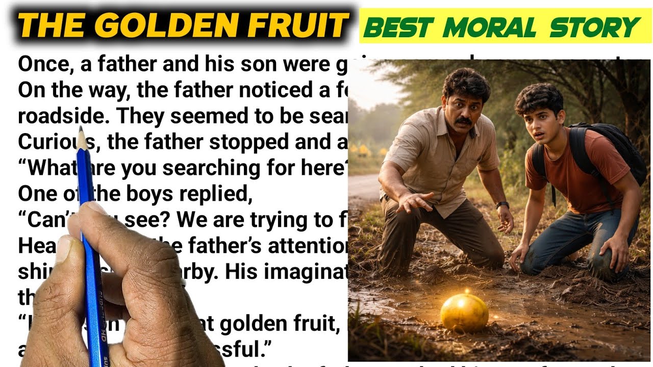 The Golden Fruit 🍓||English Reading||English Story || English padhna sikhe?