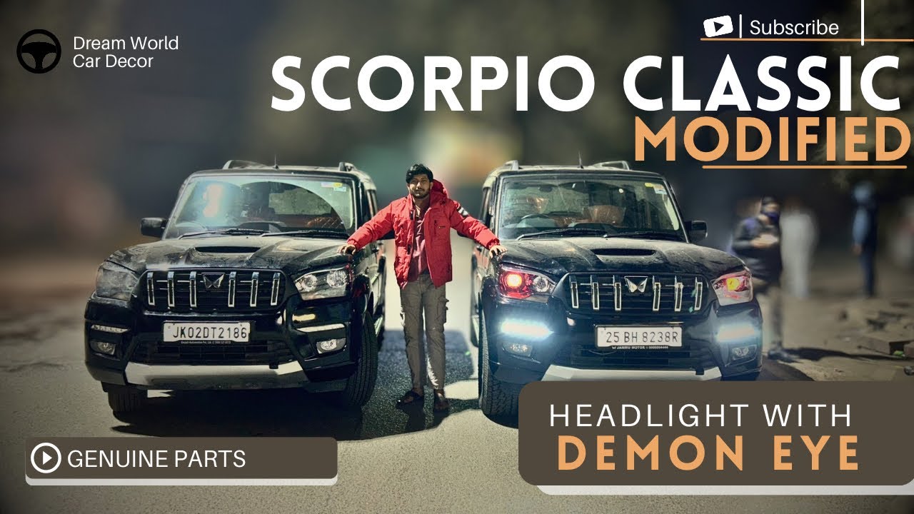 2026 Scorpio Base to top S to S11 Modified🔥Customised Headlight🔥 Scorpio classic Base to Top