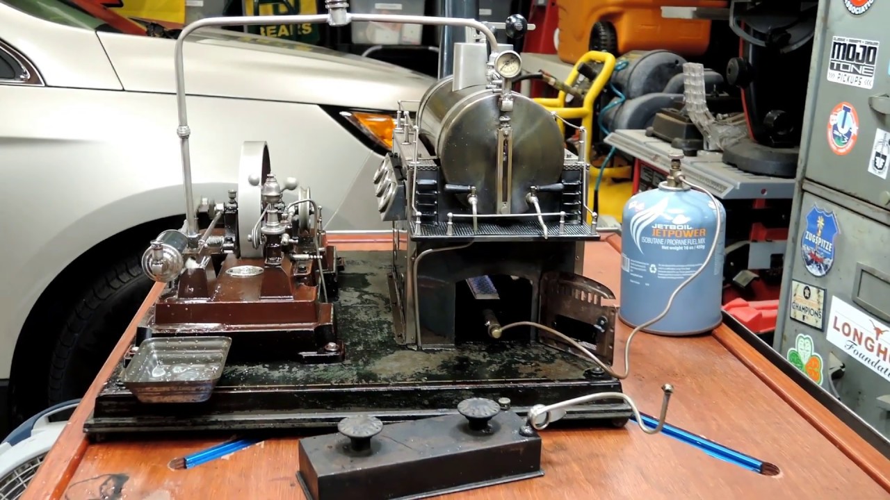 Large Plank Steam Engine Dampfmaschine