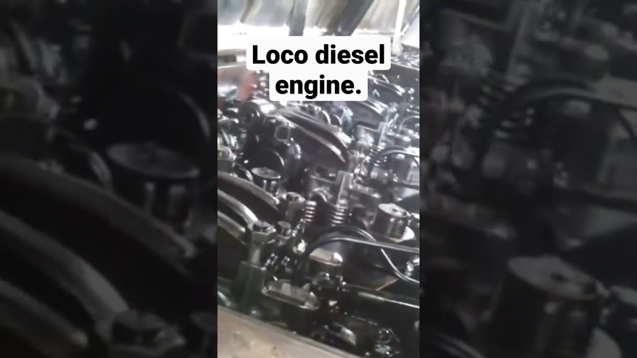 Train diesel engine startup.Loco engine strating process#shorts #indianrailways#mechanism