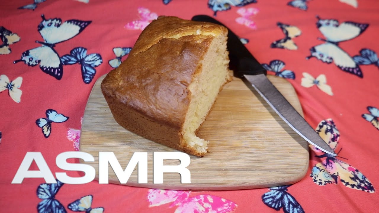 Sweet White Pound Loaf ASMR Eating Sounds