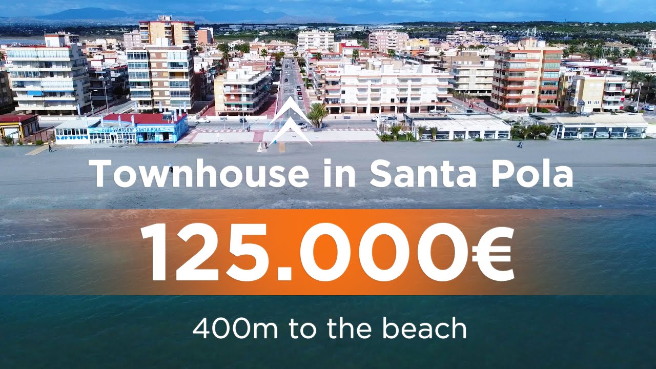Townhouse in Spain 🌴 Duplex in Santa Pola just 400m to the beach with huge outside space