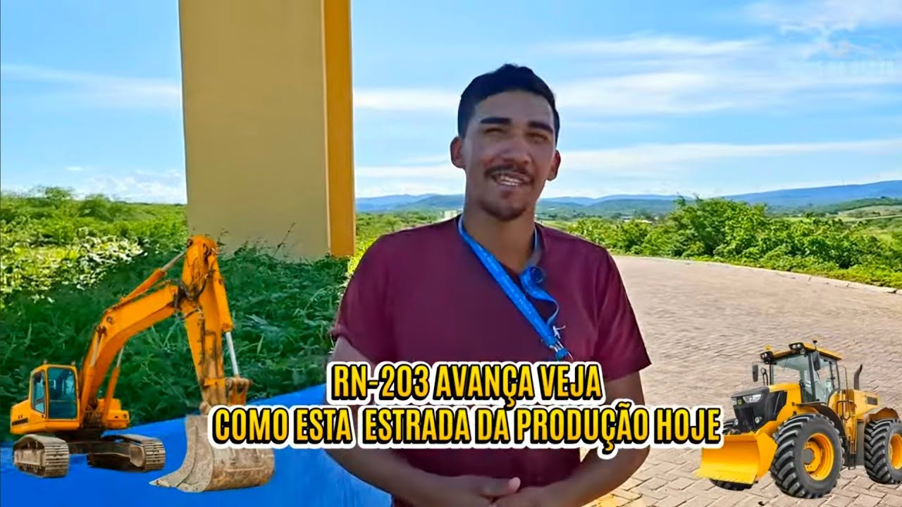 OBRA DA RN-203,  ESTRADA DA PRODUÇÃO AVANÇA A TODO VAPOR RUMO A REGIÃO DO SERIDÓ #turismo #nordeste 