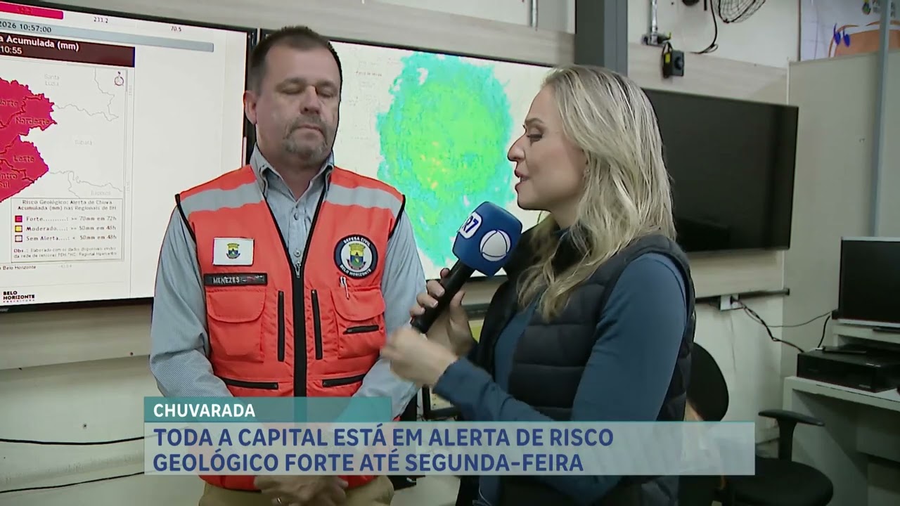 Todas as regionais de Belo Horizonte estão sob risco de deslizamentos