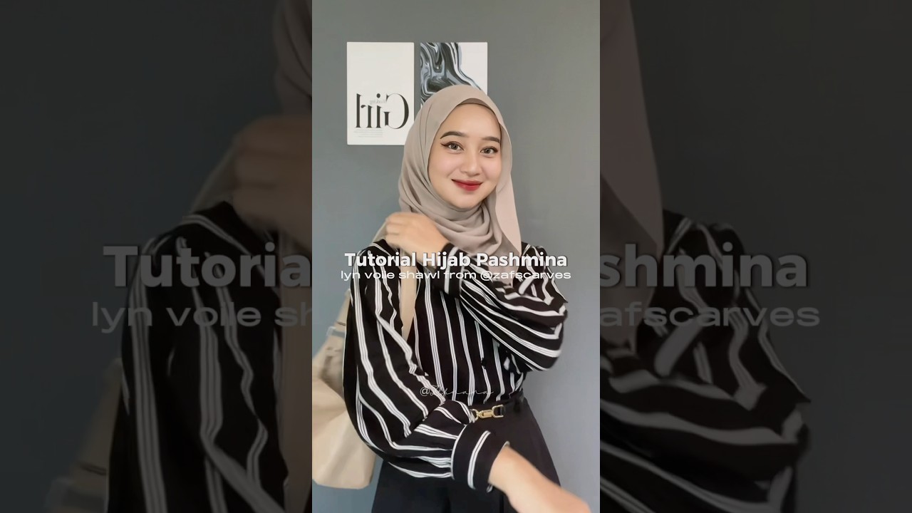 Tutorial Pashmina Voile (🔗316) - @Zlfnanaa #tutorialpashmina #tutorialhijab