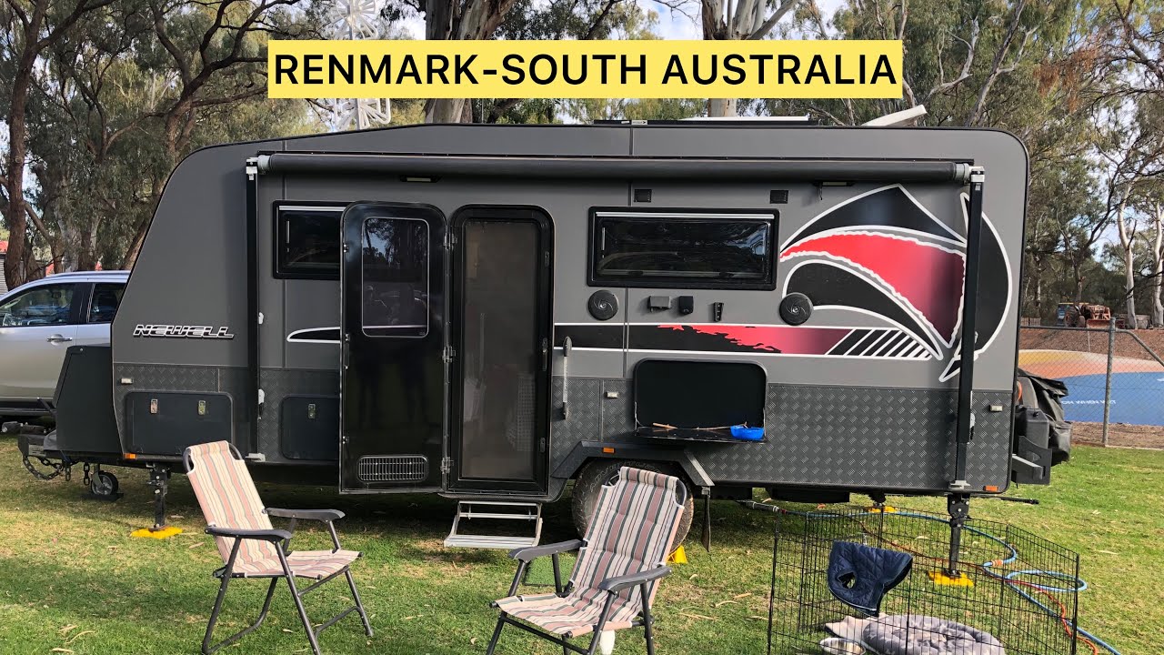 RENMARK - SOUTH AUSTRALIA - RIVERBEND CARAVAN PARK- IN OUR RED CENTRE CARAVAN | SEPS ADVENTURES