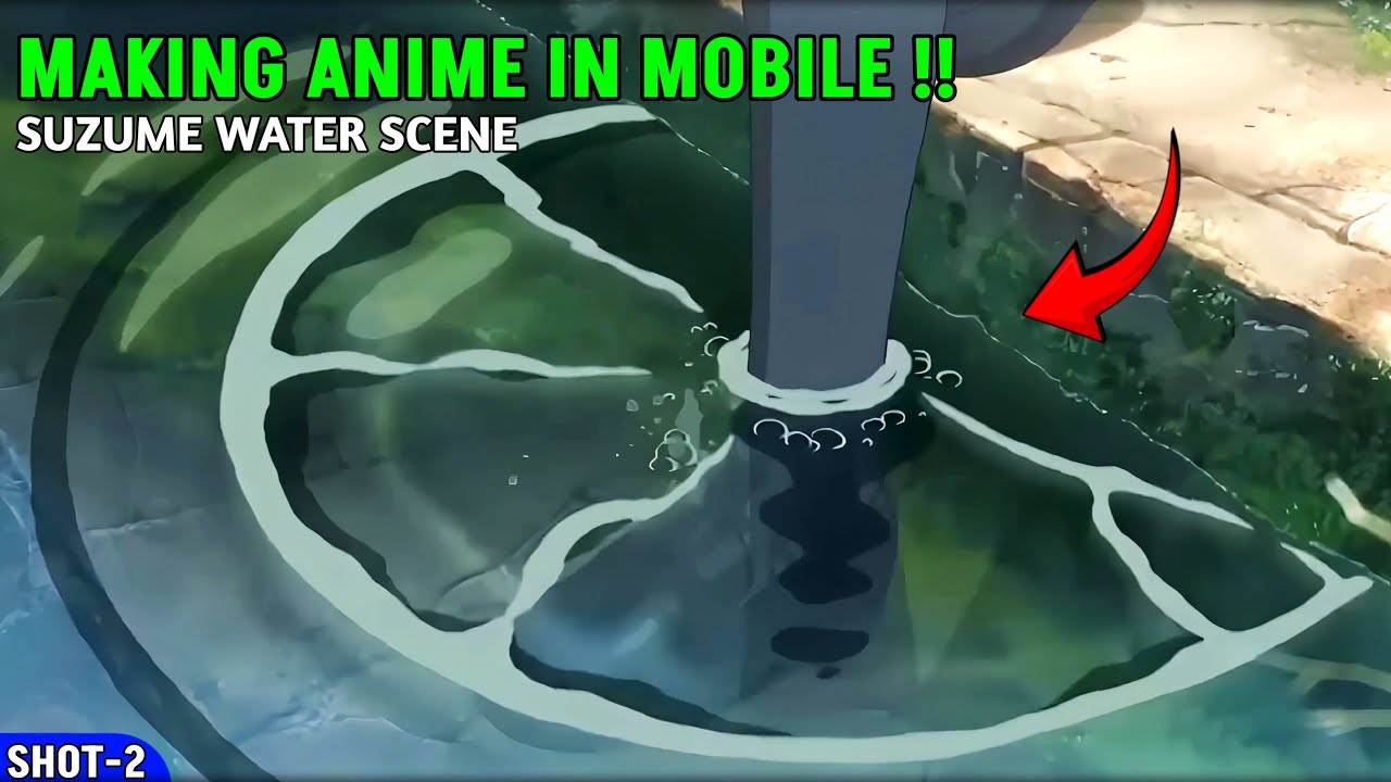 Making Anime In Mobile! | Suzume Door Opening Scene tutorial | PG animation #anime #suzume