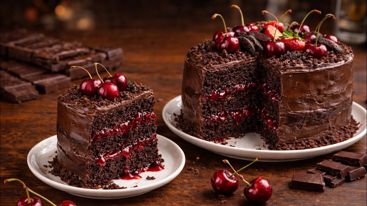  Black Forest Cake Recipe – Rich, Moist & Chocolatey!