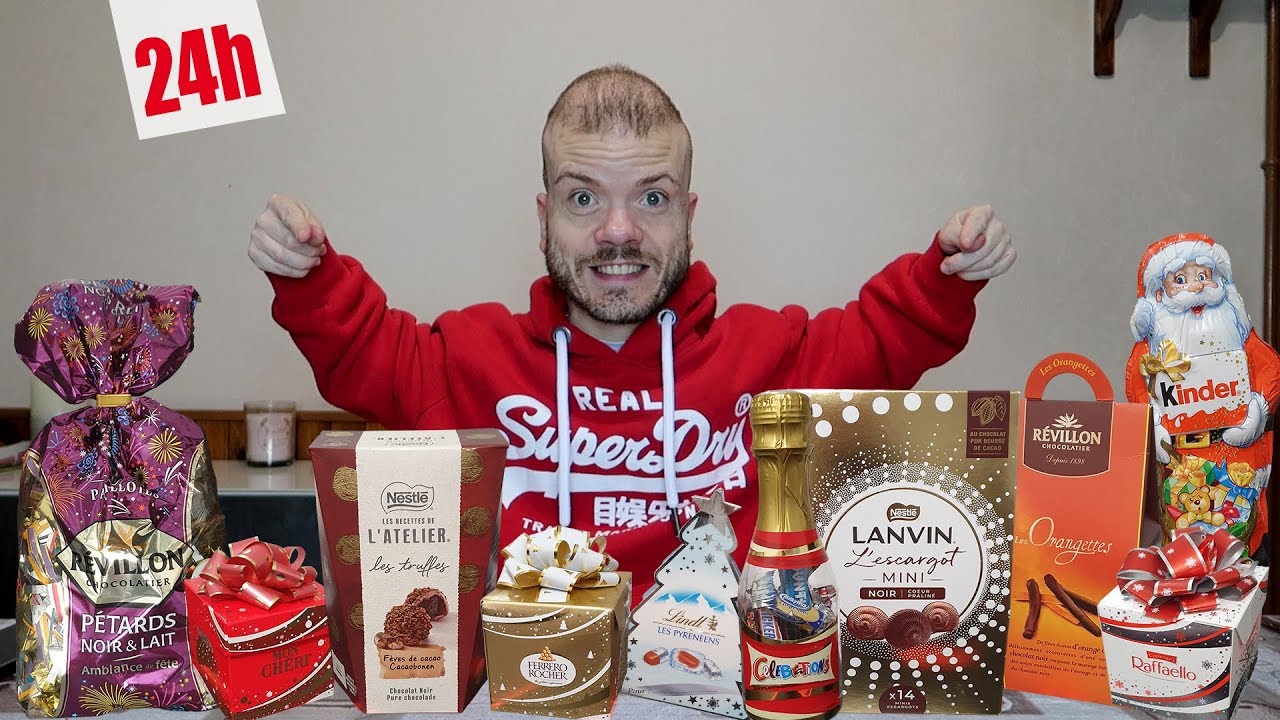 24H OÙ JE MANGE QUE DES CHOCOLATS DE NOËL