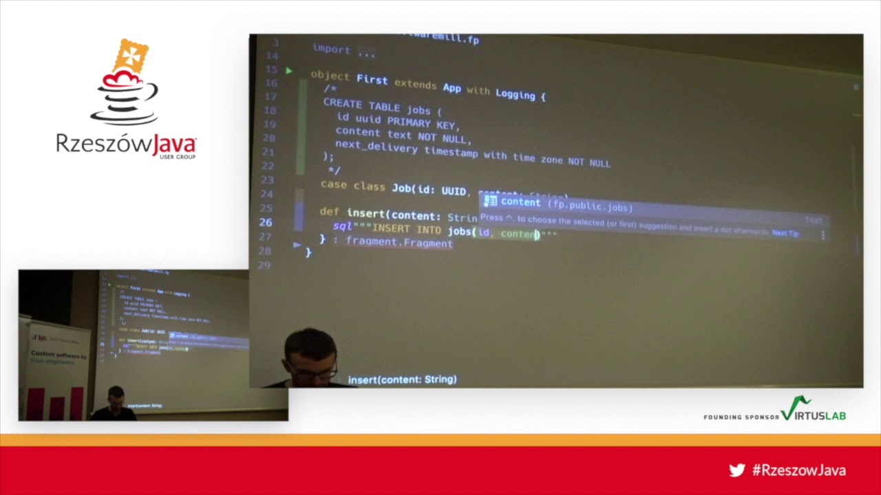 RJUG #20: FP + relational databases = ? by Adam Warski