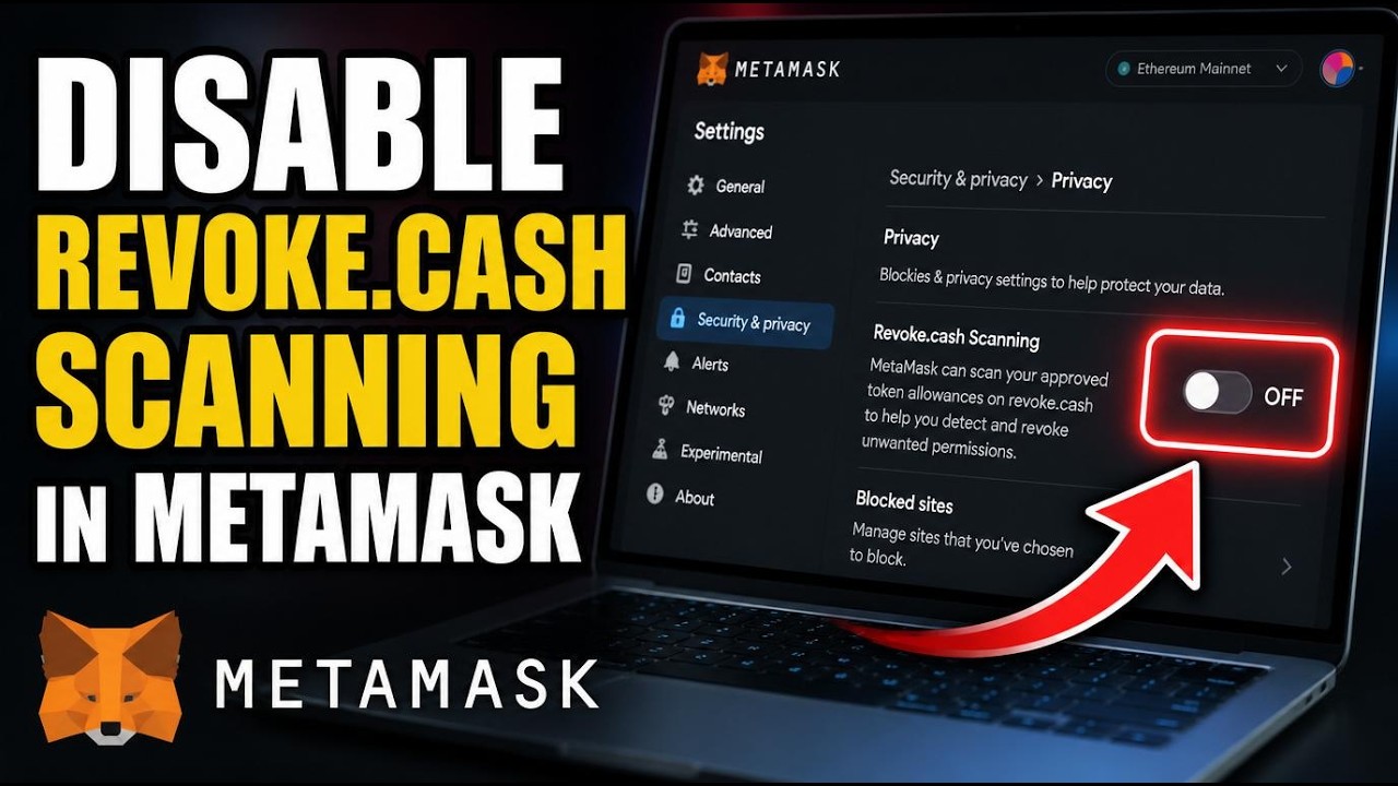 How to disable revoke.cash scanning in MetaMask - Step By Step