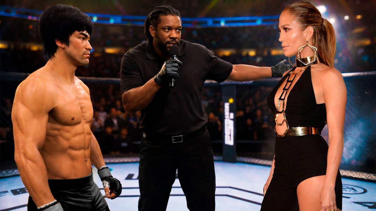 BRUCE LEE vs. Jennifer Lopez😱😮 (EA Sports UFC 4)
