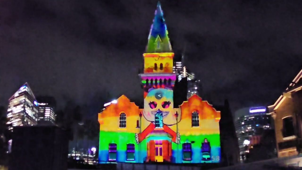 Vivid Sydney 2025 - Colour The City @ ASN Clock Tower, The Rocks, 4K 60fps, 30 May 2025