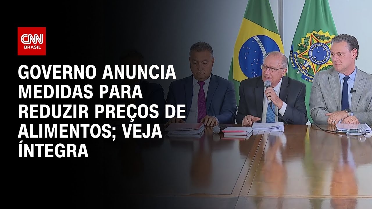 Governo anuncia medidas para reduzir preços de alimentos; Veja íntegra | CNN ARENA
