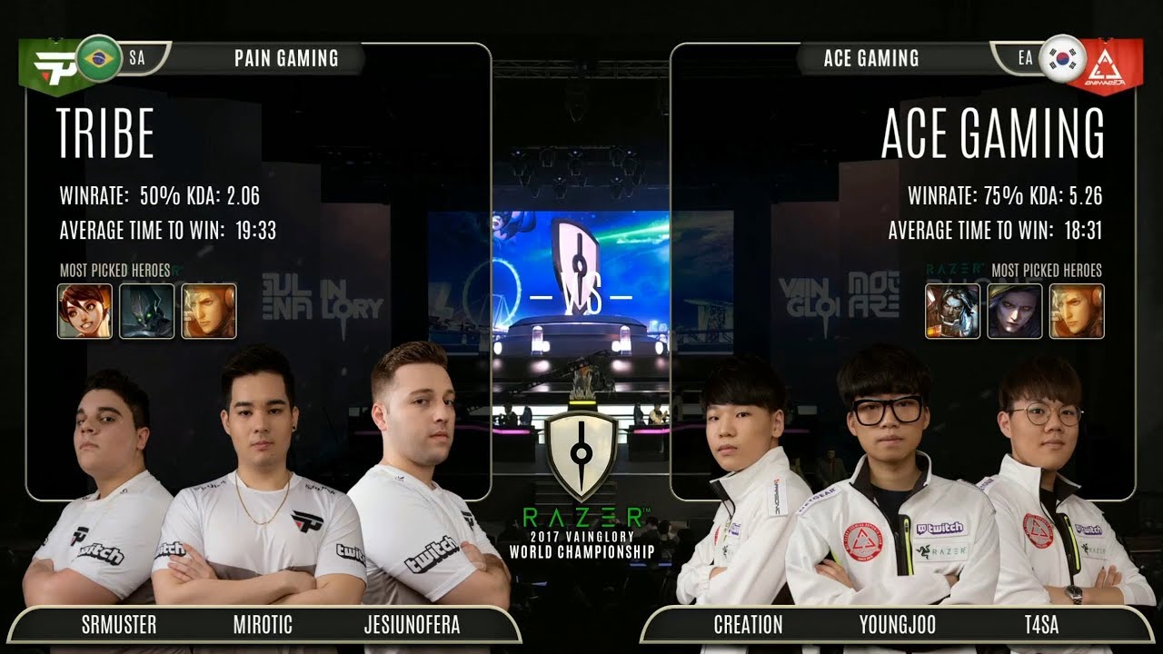 ACE vs PAIN GAMING | Best Quarterfinals | Brazil Pride | Vainglory World 2017