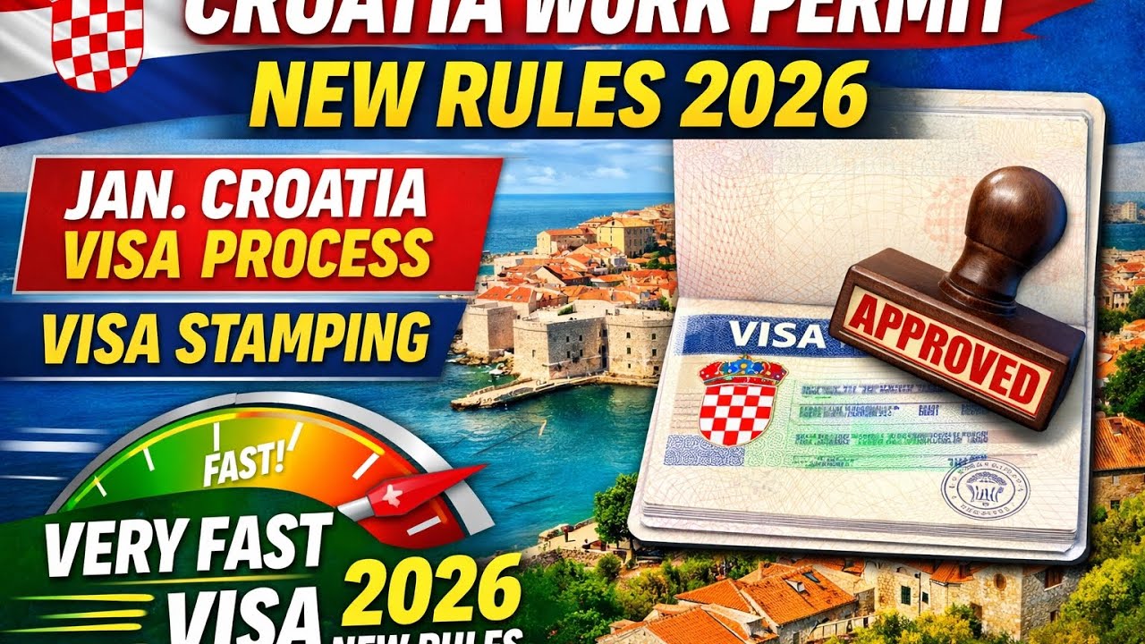 CROATIA WORK PERMIT NEW RULES 2026| CROATIA VISA PROCESS TIME|CROATIA EMBASSY NEW UPDATE 