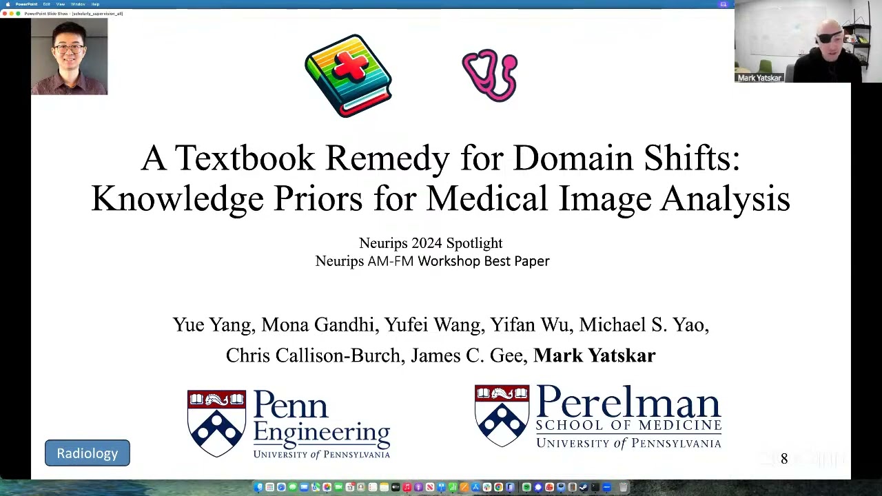 Mark Yatskar’s Talk: Scholarly Supervision for Medical AI: Radiology and Drug Design